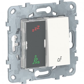 Дисплей гостиничного номера и кнопочный звонок SCHNEIDER ELECTRIC UNICA NEW, белый Дисплей гостиничного номера и кнопочный звонок SCHNEIDER ELECTRIC UNICA NEW, белый