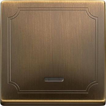 Клавиша одинарная SCHNEIDER ELECTRIC MERTEN с окном для световой индикации, АНТИЧНАЯ ЛАТУНЬ, SD Клавиша одинарная SCHNEIDER ELECTRIC MERTEN с окном для световой индикации, АНТИЧНАЯ ЛАТУНЬ, SD