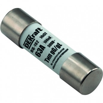 Предохранитель цилиндрический 63A 14x51 ПЦ-102 DEKraft
