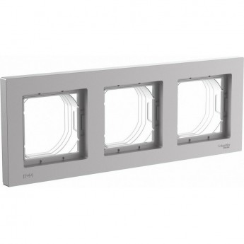 Рамка 3-поста SCHNEIDER ELECTRIC ATLASDESIGN AQUA ATN440303 IP44 алюминий