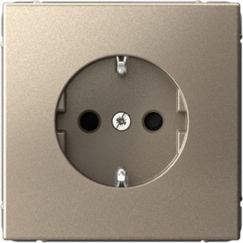 Розетка SCHNEIDER ELECTRIC ARTGALLERY GAL000545 16А с заземлением, шторки, механизм, шампань
