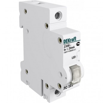 Лампа сигнальная на DIN-рейку SCHNEIDER ELECTRIC DEKRAFT 1P БЕЛАЯ LED ЛС-101 220В