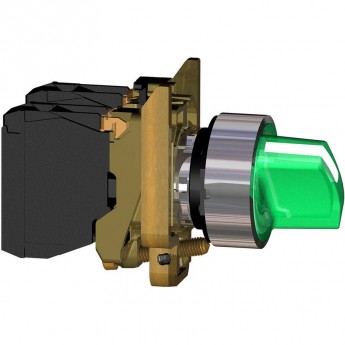 Переключатель SCHNEIDER ELECTRIC HARMONY XB4, 22мм, 24В зеленый с подсветкой