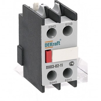 Приставка контактная DEKRAFT доп.контакты 1НО+1НЗ ли Приставка контактная DEKRAFT доп.контакты 1НО+1НЗ ли
